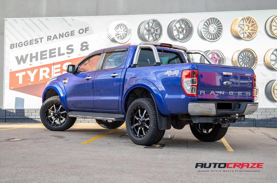 FORD RANGER MO970 GLOSS BLACK MACHINED FACE